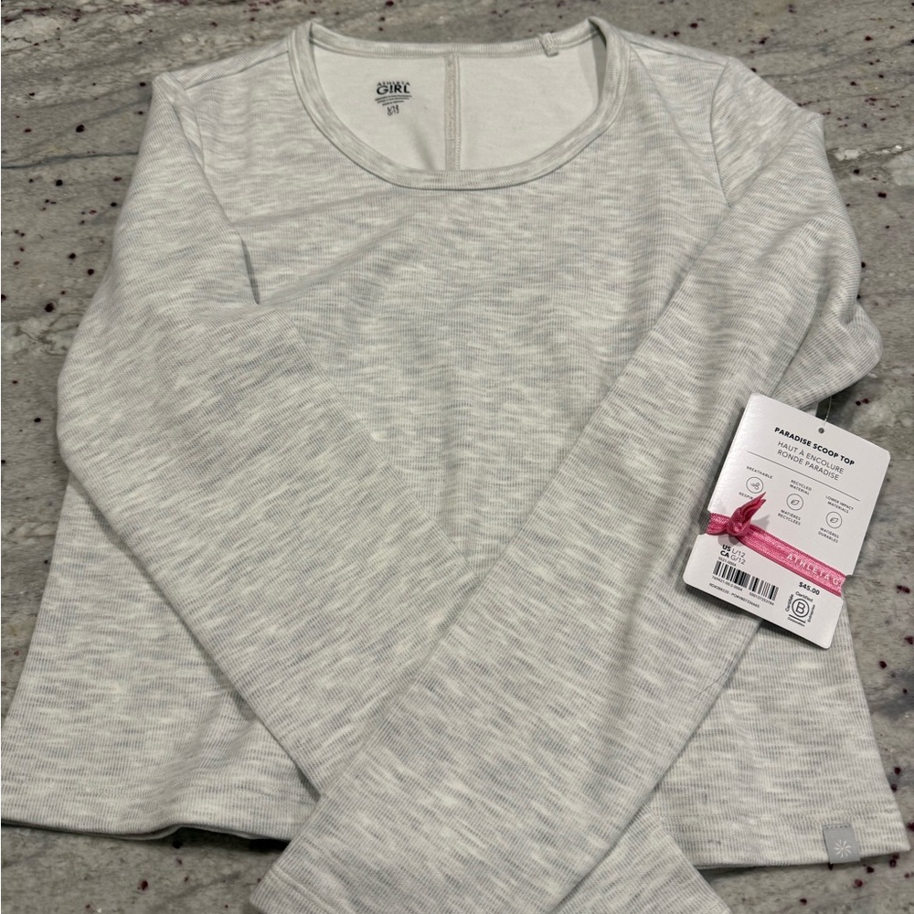 Athleta Light Gray Kids Sweatshirt